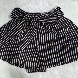Soft Striped High-Waisted Pull-On Short